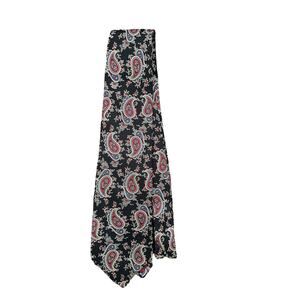 Vintage Bert Pulitzer 100% Silk Navy Blue Red Paisley Mens Necktie USA Made